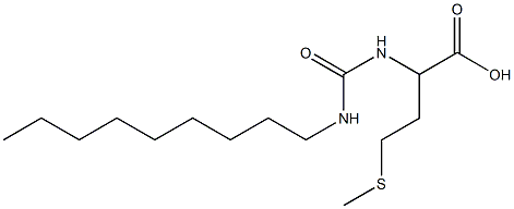 4-(methylsulfanyl)-2-[(nonylcarbamoyl)amino]butanoic acid Struktur