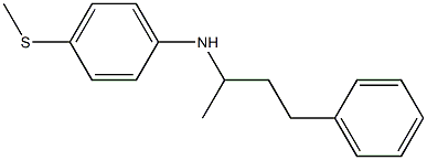 4-(methylsulfanyl)-N-(4-phenylbutan-2-yl)aniline Struktur