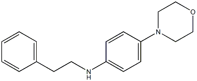 4-(morpholin-4-yl)-N-(2-phenylethyl)aniline Struktur