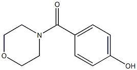 4-(morpholin-4-ylcarbonyl)phenol Struktur