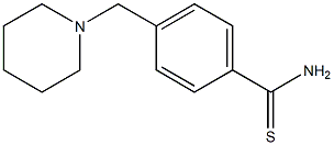 4-(piperidin-1-ylmethyl)benzenecarbothioamide Struktur