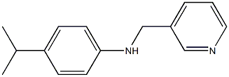 4-(propan-2-yl)-N-(pyridin-3-ylmethyl)aniline Struktur