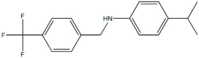 4-(propan-2-yl)-N-{[4-(trifluoromethyl)phenyl]methyl}aniline Struktur