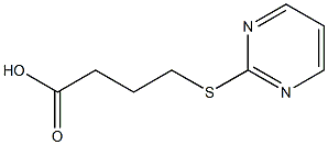 4-(pyrimidin-2-ylsulfanyl)butanoic acid Struktur