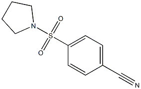 4-(pyrrolidin-1-ylsulfonyl)benzonitrile Struktur