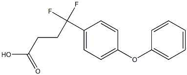 4,4-difluoro-4-(4-phenoxyphenyl)butanoic acid Struktur