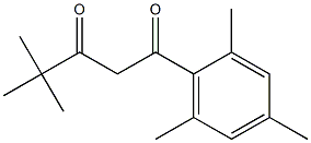 4,4-dimethyl-1-(2,4,6-trimethylphenyl)pentane-1,3-dione Struktur