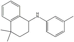 4,4-dimethyl-N-(3-methylphenyl)-1,2,3,4-tetrahydronaphthalen-1-amine Struktur