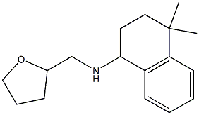 4,4-dimethyl-N-(oxolan-2-ylmethyl)-1,2,3,4-tetrahydronaphthalen-1-amine Struktur