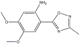 4,5-dimethoxy-2-(3-methyl-1,2,4-oxadiazol-5-yl)aniline Struktur