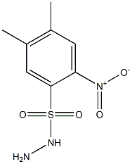 4,5-dimethyl-2-nitrobenzene-1-sulfonohydrazide Struktur