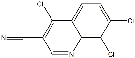 4,7,8-trichloroquinoline-3-carbonitrile Struktur