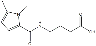 4-[(1,5-dimethyl-1H-pyrrol-2-yl)formamido]butanoic acid Struktur