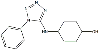 4-[(1-phenyl-1H-1,2,3,4-tetrazol-5-yl)amino]cyclohexan-1-ol Struktur