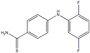 4-[(2,5-difluorophenyl)amino]benzene-1-carbothioamide Struktur