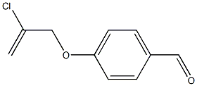 4-[(2-chloroprop-2-enyl)oxy]benzaldehyde Struktur