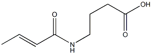 4-[(2E)-but-2-enoylamino]butanoic acid Struktur