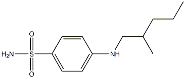 4-[(2-methylpentyl)amino]benzene-1-sulfonamide Struktur