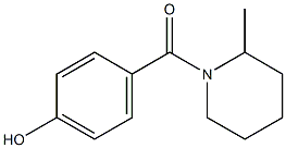 4-[(2-methylpiperidin-1-yl)carbonyl]phenol Struktur