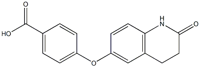 4-[(2-oxo-1,2,3,4-tetrahydroquinolin-6-yl)oxy]benzoic acid Struktur