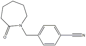 4-[(2-oxoazepan-1-yl)methyl]benzonitrile Struktur