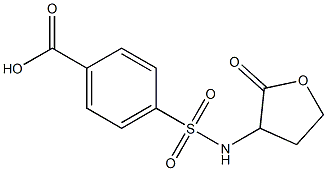 4-[(2-oxooxolan-3-yl)sulfamoyl]benzoic acid Struktur