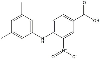 4-[(3,5-dimethylphenyl)amino]-3-nitrobenzoic acid Struktur