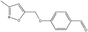 4-[(3-methyl-1,2-oxazol-5-yl)methoxy]benzaldehyde Struktur