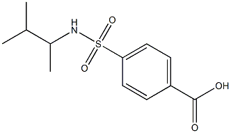 4-[(3-methylbutan-2-yl)sulfamoyl]benzoic acid Struktur