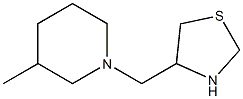 4-[(3-methylpiperidin-1-yl)methyl]-1,3-thiazolidine Struktur