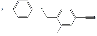 4-[(4-bromophenoxy)methyl]-3-fluorobenzonitrile Struktur