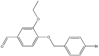 4-[(4-bromophenyl)methoxy]-3-ethoxybenzaldehyde Struktur