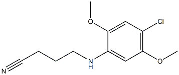 4-[(4-chloro-2,5-dimethoxyphenyl)amino]butanenitrile Struktur