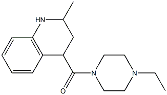 4-[(4-ethylpiperazin-1-yl)carbonyl]-2-methyl-1,2,3,4-tetrahydroquinoline Struktur