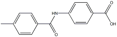 4-[(4-methylbenzoyl)amino]benzoic acid Struktur