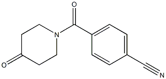 4-[(4-oxopiperidin-1-yl)carbonyl]benzonitrile Struktur