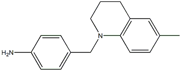 4-[(6-methyl-1,2,3,4-tetrahydroquinolin-1-yl)methyl]aniline Struktur