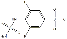 4-[(aminosulfonyl)amino]-3,5-difluorobenzenesulfonyl chloride Struktur