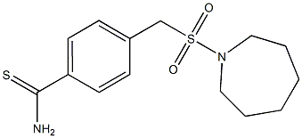 4-[(azepane-1-sulfonyl)methyl]benzene-1-carbothioamide Struktur