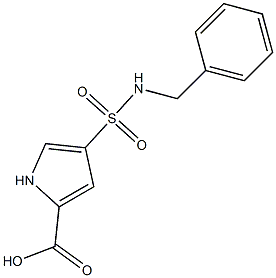 4-[(benzylamino)sulfonyl]-1H-pyrrole-2-carboxylic acid Struktur