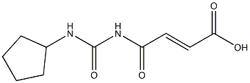 4-[(cyclopentylcarbamoyl)amino]-4-oxobut-2-enoic acid Struktur