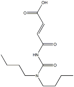 4-[(dibutylcarbamoyl)amino]-4-oxobut-2-enoic acid Struktur