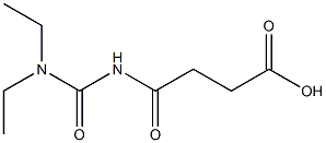 4-[(diethylcarbamoyl)amino]-4-oxobutanoic acid Struktur