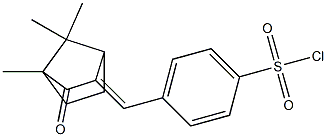 4-[(E)-(4,7,7-trimethyl-3-oxobicyclo[2.2.1]hept-2-ylidene)methyl]benzenesulfonyl chloride Struktur