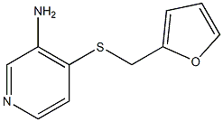 4-[(furan-2-ylmethyl)sulfanyl]pyridin-3-amine Struktur