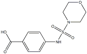 4-[(morpholine-4-sulfonyl)amino]benzoic acid Struktur