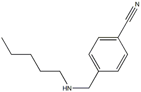 4-[(pentylamino)methyl]benzonitrile Struktur