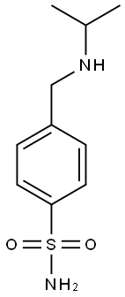 4-[(propan-2-ylamino)methyl]benzene-1-sulfonamide Struktur