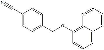 4-[(quinolin-8-yloxy)methyl]benzonitrile Struktur