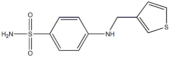 4-[(thiophen-3-ylmethyl)amino]benzene-1-sulfonamide Struktur